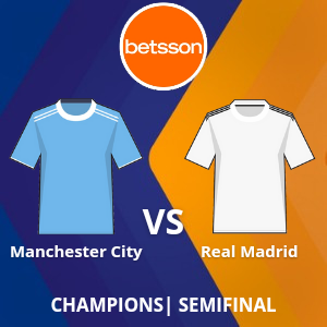 Betsson Colombia: Manchester City vs Real Madrid (17 de mayo) | Semifinal | Apuestas deportivas en Champions League