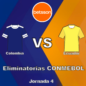 Betsson Colombia: Colombia vs Ecuador (17 de octubre) | Jornada 4 | Apuestas deportivas en Clasificatoria para CONMEBOL Copa Mundial