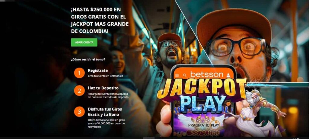 Betsson bono - Bono de bienvenida de casino de Betsson Colombia