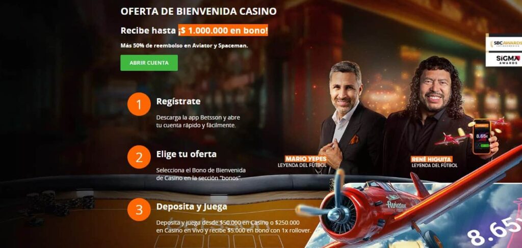 Betsson bono para casino