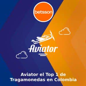¡Aviator en el Top 1 de Tragamonedas en Colombia!